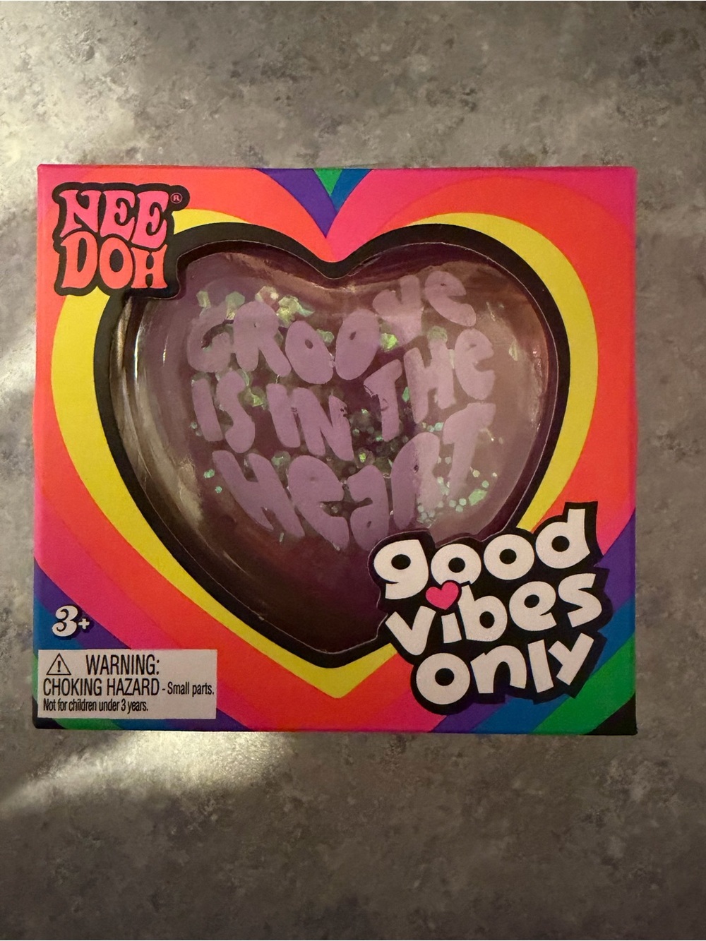 Viral Authentic NeeDoh Heart - Purple 'Groove Is In The Heart'